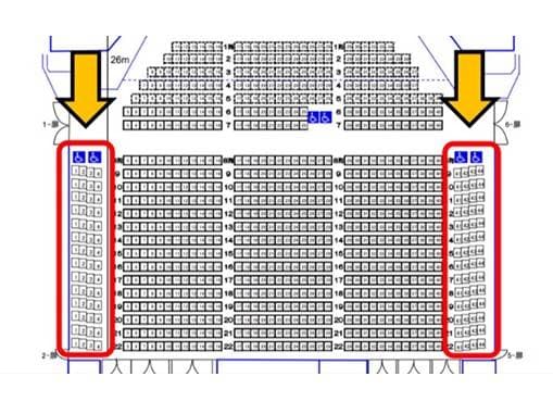 ファミリーゾーンの案内図